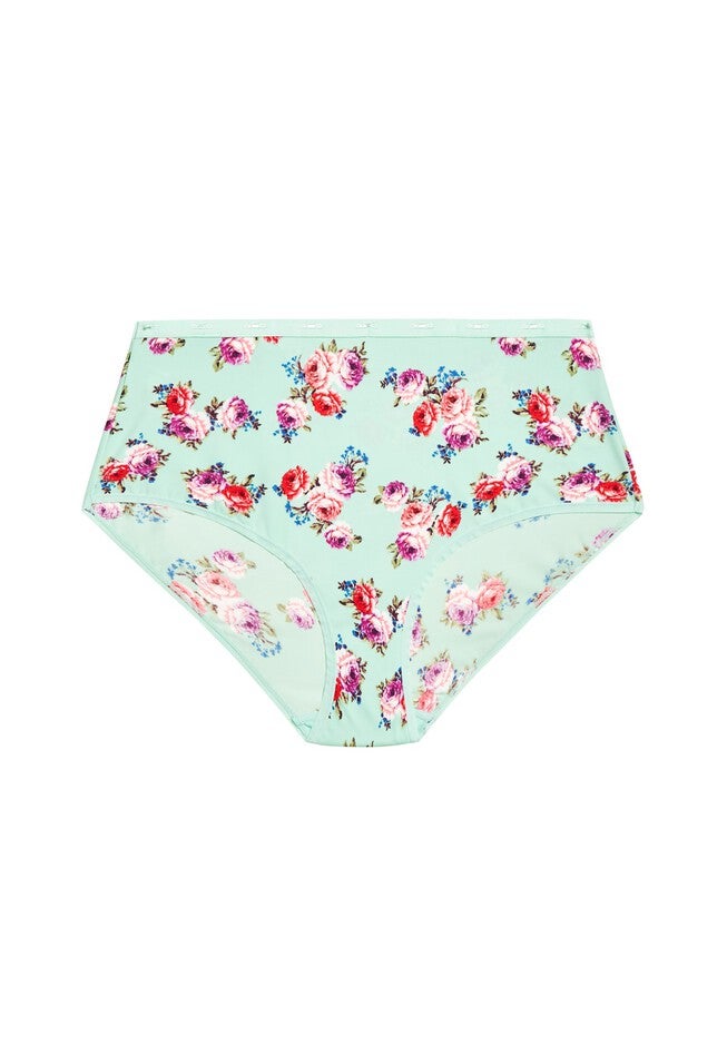 Fashion Microfiber Full Brief, MINT FLORAL, alternate image number 2