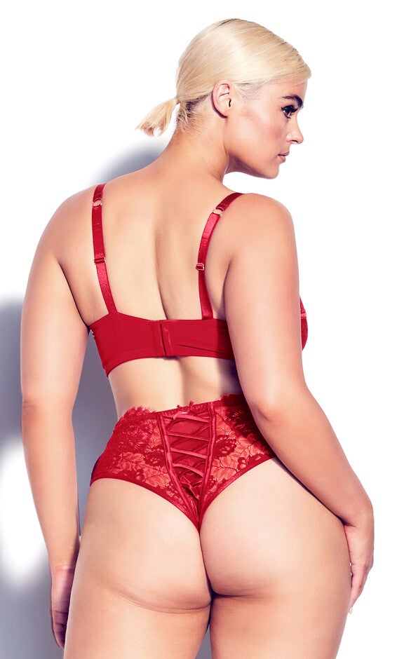Irina Underwire Demi Bra - ruby, RED, alternate image number null