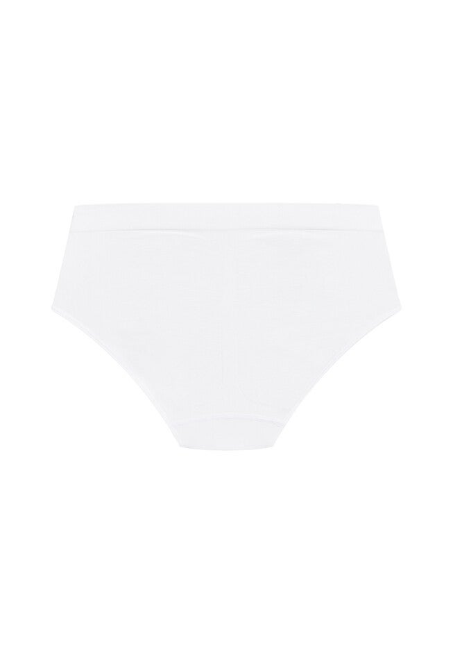 Seamless High Cut Brief, WHITE, alternate image number null