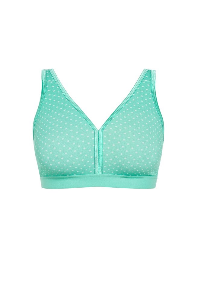 Fashion Cotton Bra, PEPPERMINT SPOT, alternate image number 2