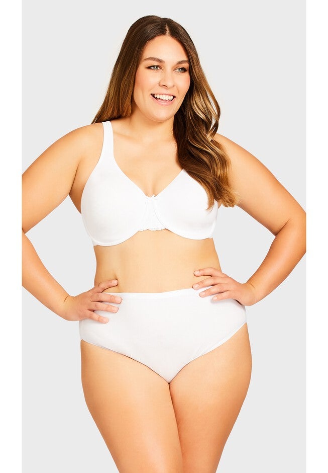 Comfort Hi Cut Brief, WHITE, hi-res image number 0
