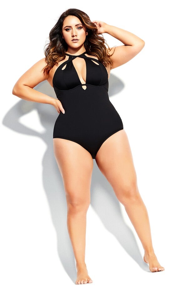 Cancun Underwire 1 Piece - black, BLACK, hi-res image number null