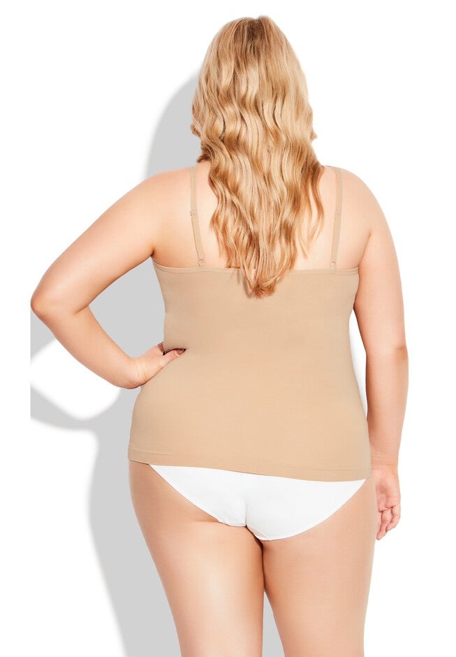 Strappy Seamless Cami, NATURAL, on-hover image number 1