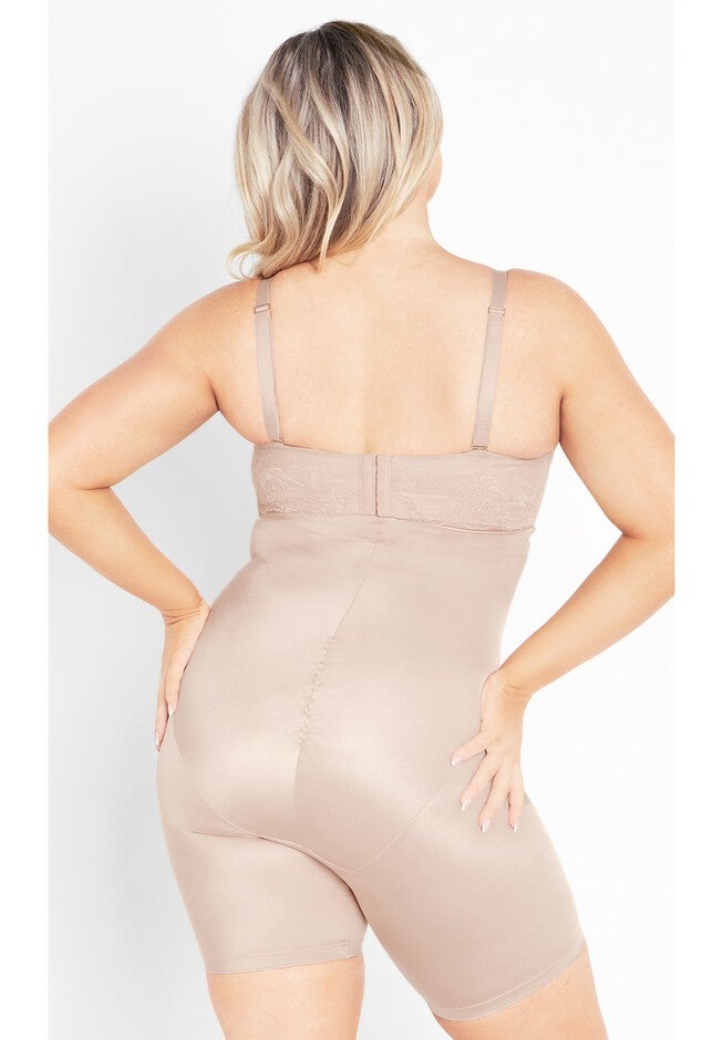 Smooth & Chic Thigh Shaper - latte, BEIGE, on-hover image number 1