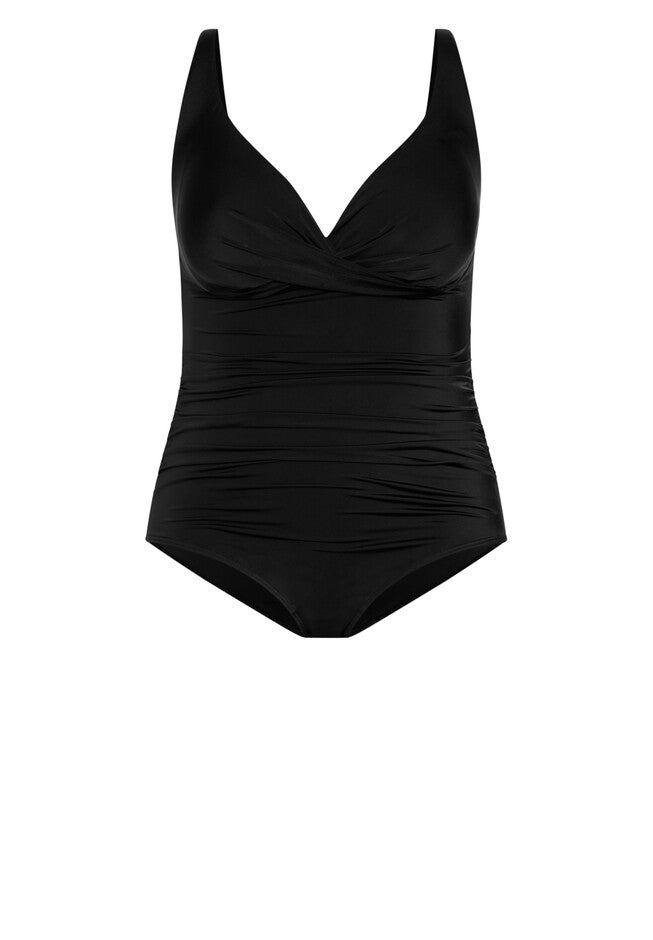 Azores Drape 1 Piece - black, BLACK, alternate image number null