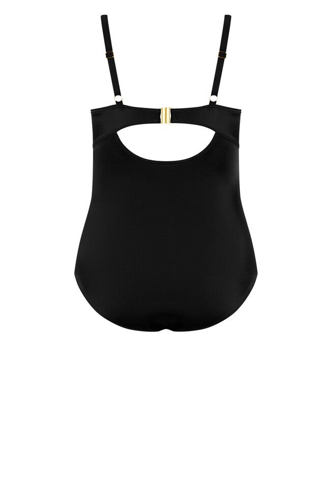 Azores Drape 1 Piece - black, BLACK, alternate image number null