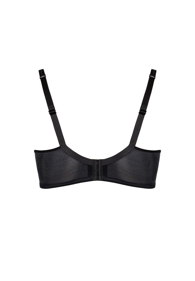 Lace Balconette Bra Contouring Underwire Bra, BLACK, alternate image number null