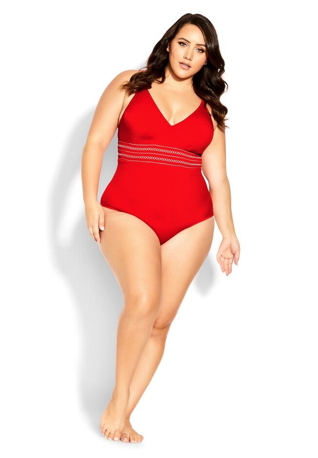 Lucia 1 Piece - grenadine, RED, on-hover image number null