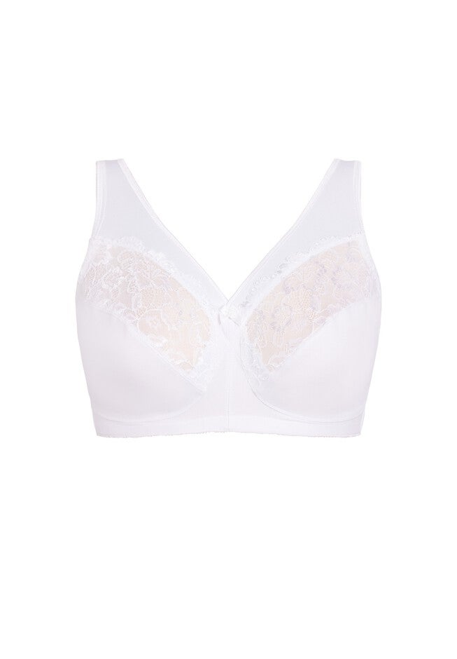 Wire Free Uplift Bra, WHITE, alternate image number 2