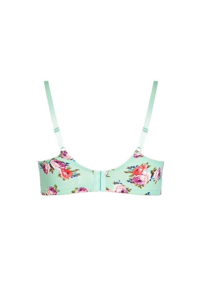 Fashion Soft Caress Bra, MINT FLORAL, alternate image number null