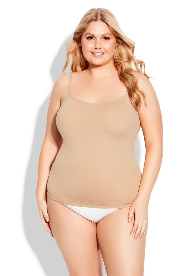 Strappy Seamless Cami, NATURAL, hi-res image number 0