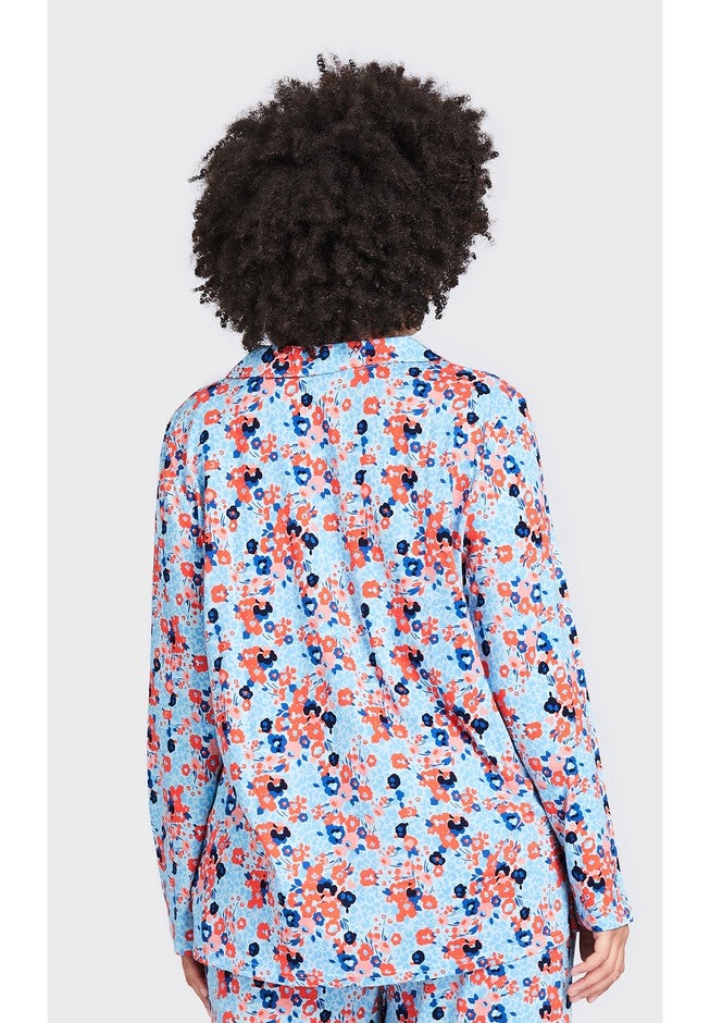 Button Print Sleep Top, FLORAL, on-hover image number null
