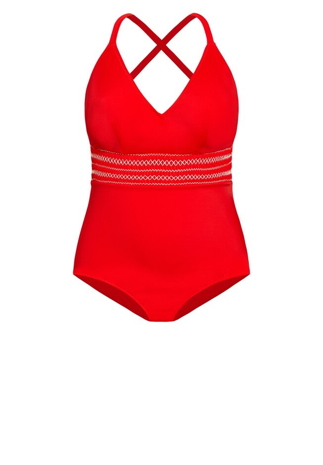 Lucia 1 Piece - grenadine, RED, alternate image number null