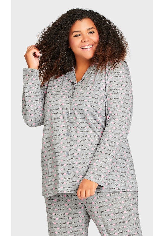 Button Through Sleep Top, BE GOOD, alternate image number null