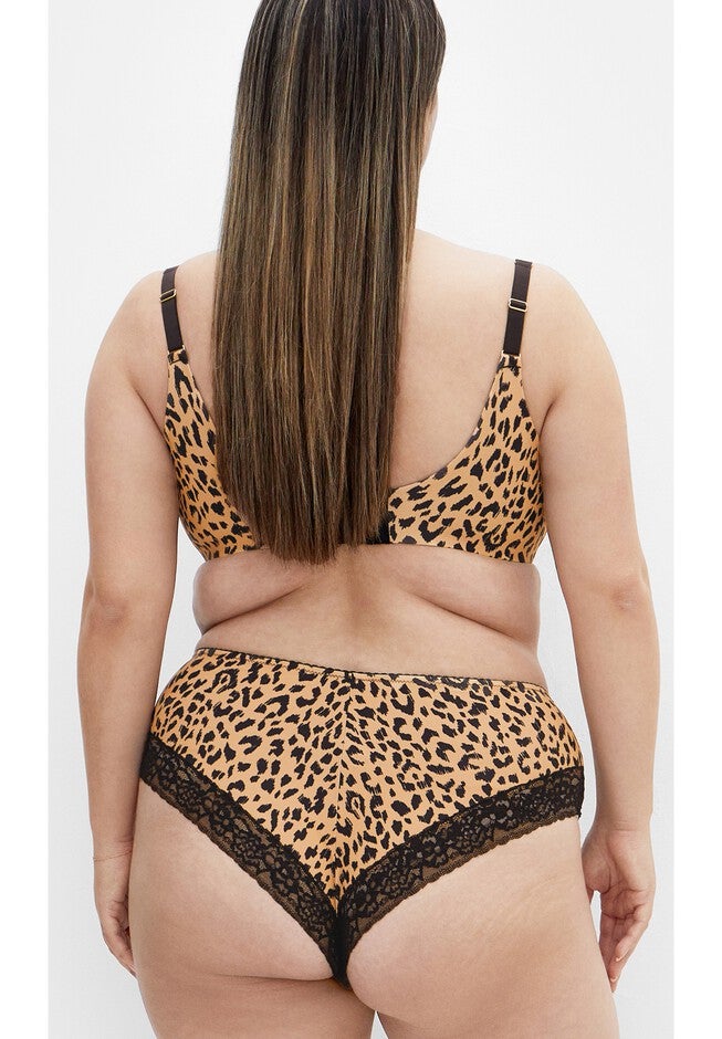 Smooth & Chic Print T-Shirt Bra - taupe, INES TAUPE ANIMAL, on-hover image number 1