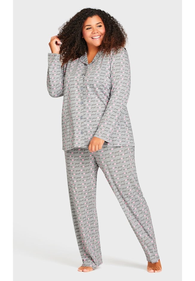 Button Through Sleep Top, BE GOOD, hi-res image number null
