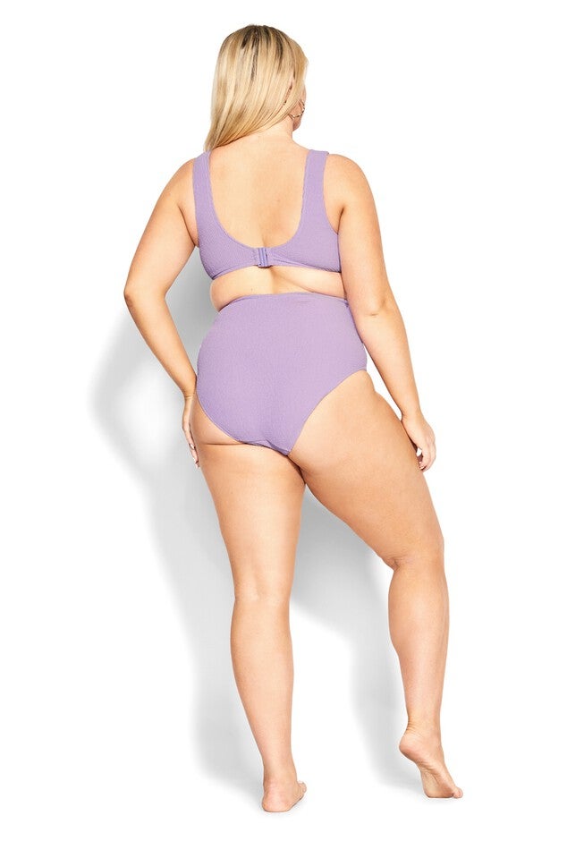 Izzy Hi Waist Bikini Brief - violet, PURPLE, alternate image number null