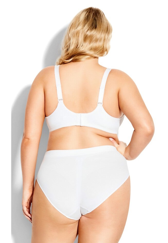 Seamless High Cut Brief, WHITE, on-hover image number null