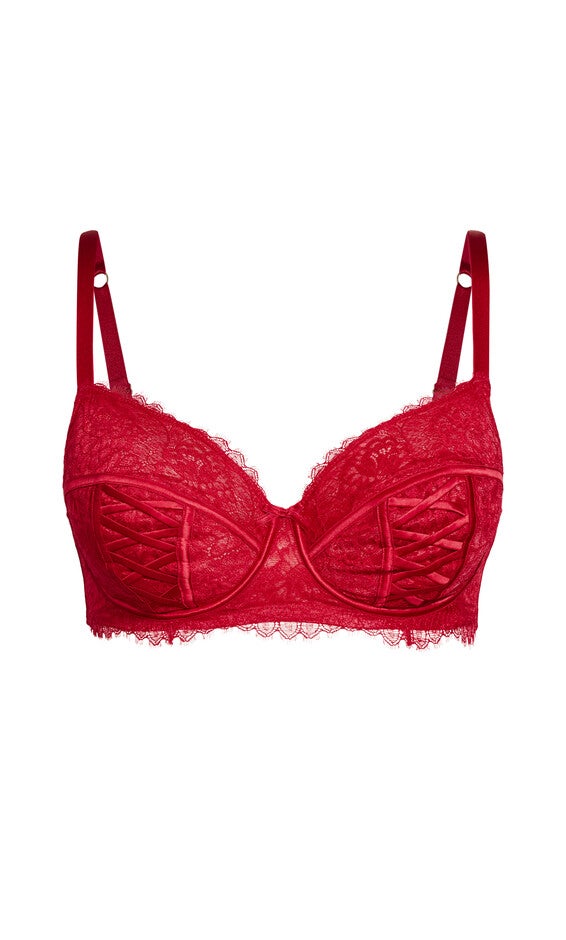 Irina Underwire Demi Bra - ruby, RED, alternate image number null
