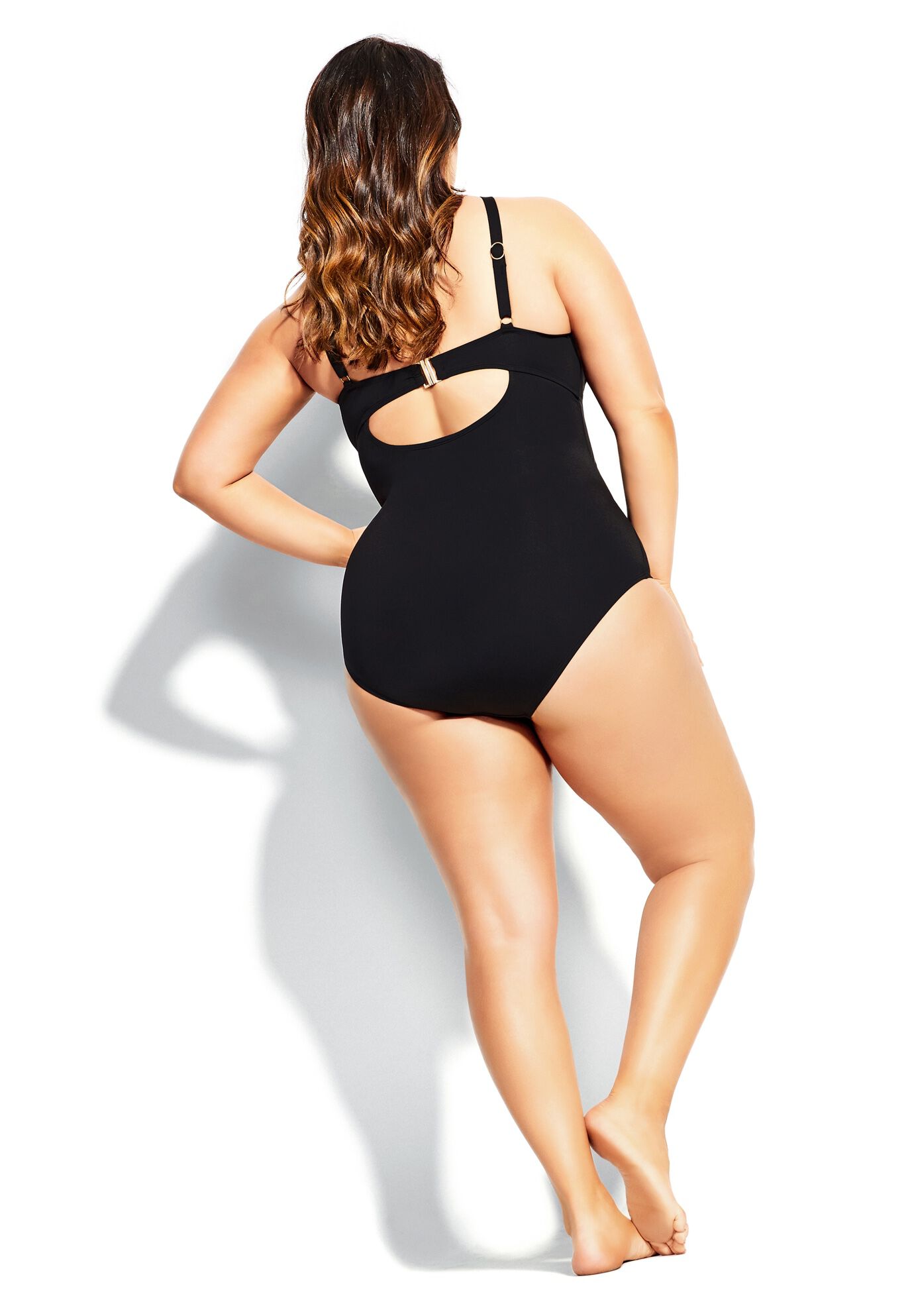 Cancun Underwire 1 Piece - black, BLACK, on-hover image number 1
