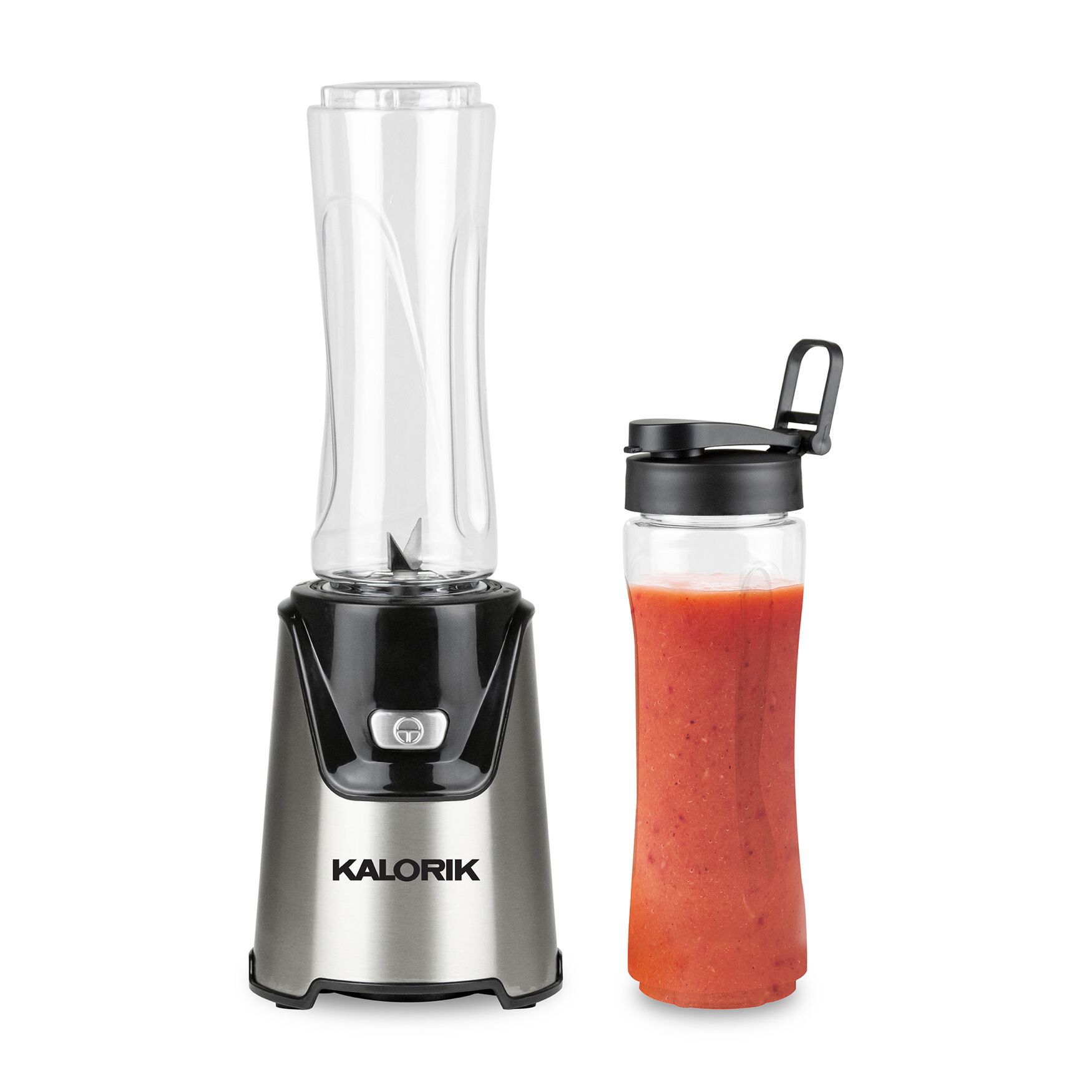 Kalorik&reg; Personal Sport Blender with 2 Tritan Bottles, STAINLESS STEEL, hi-res image number 0