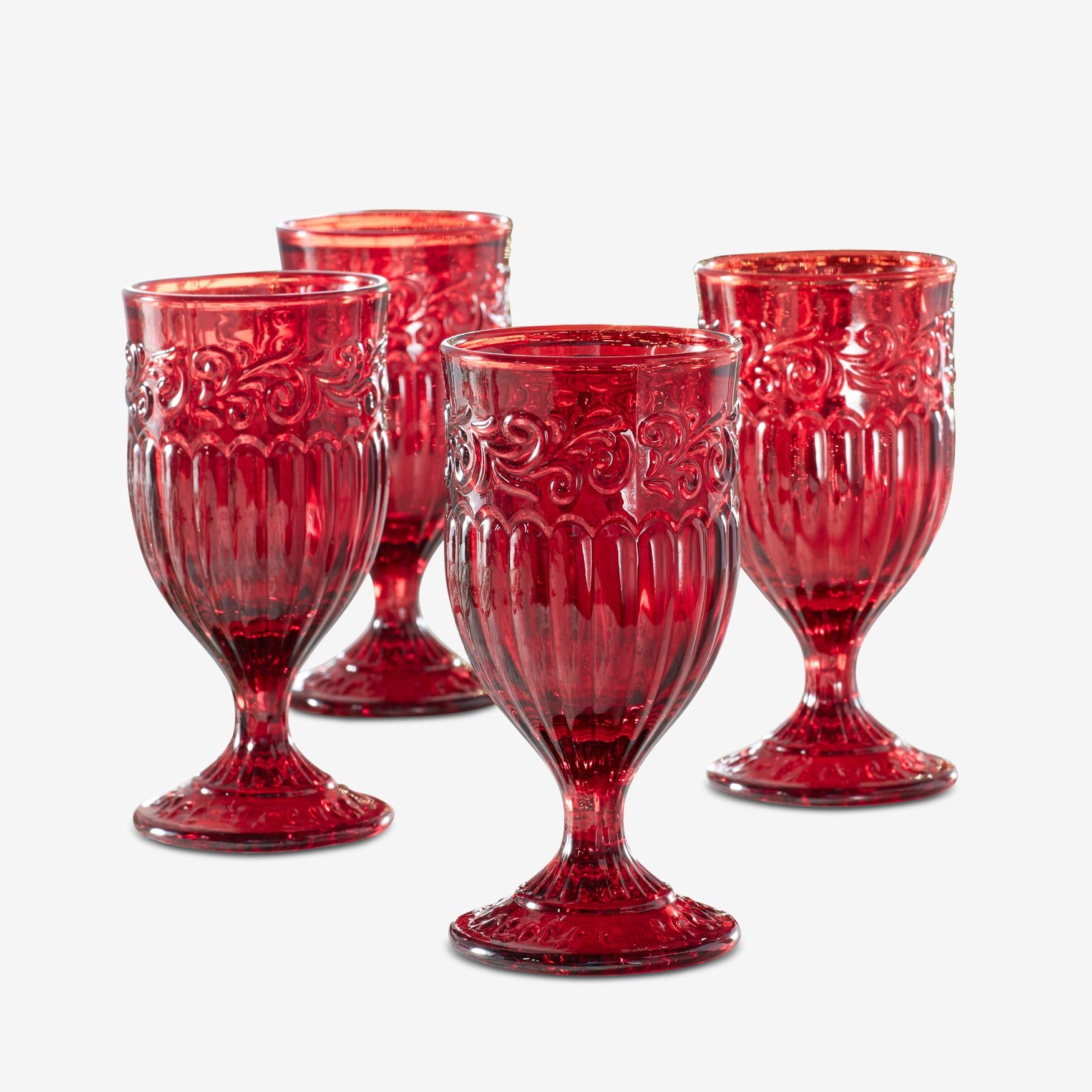 4-Pc. Red Goblet Set