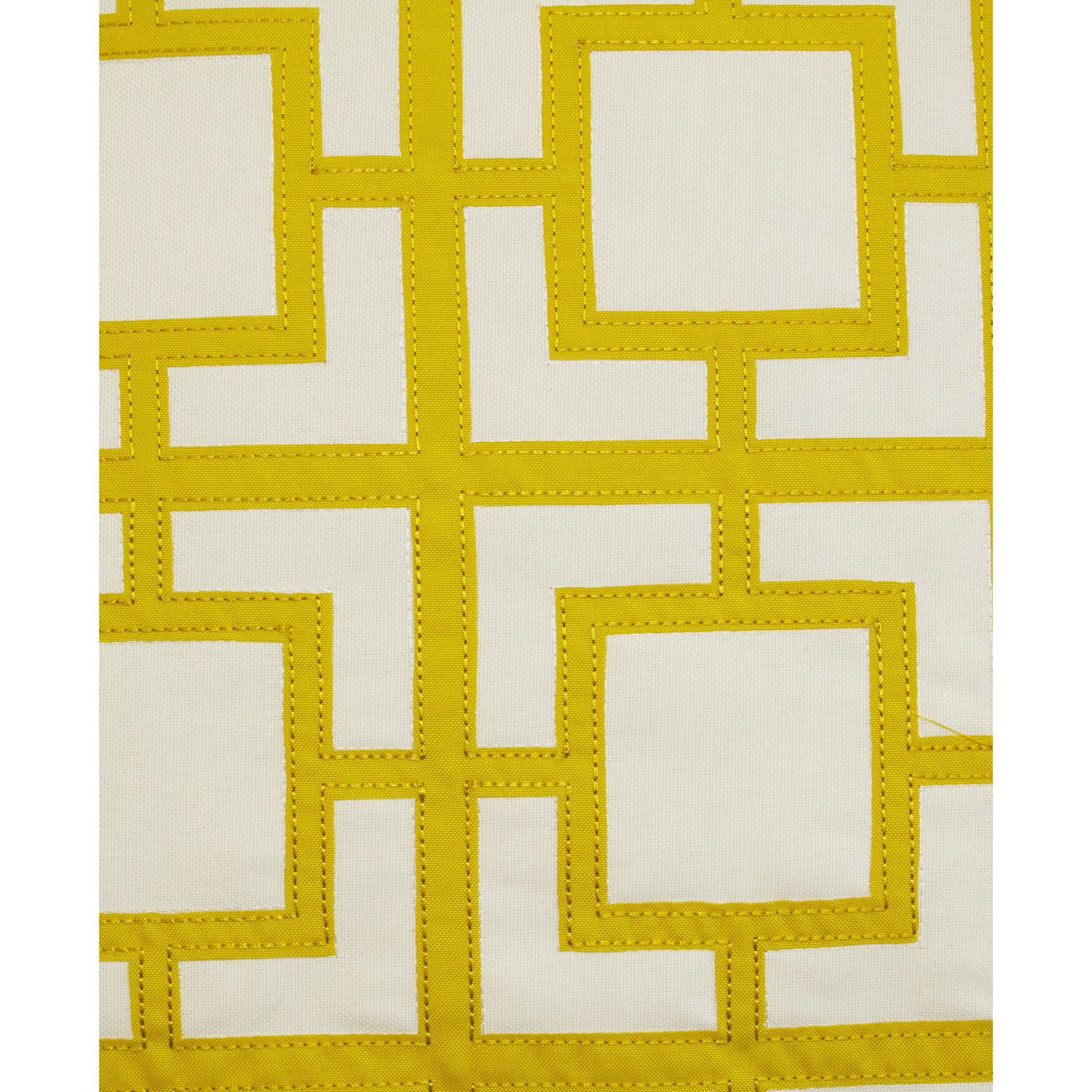 Modern Links Applique 20X20 Indoor Outdoor Decorative Pillow, , alternate image number 2