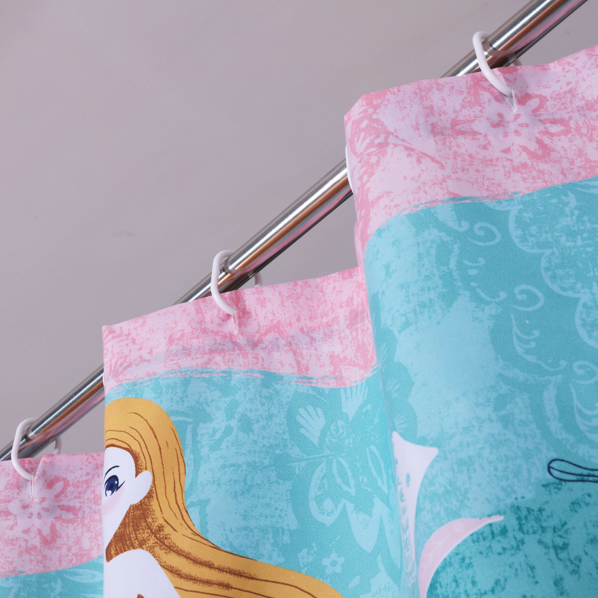 Greenland Home Fashions&trade; Mermaid Bath and Shower Curtain, MULTI, alternate image number 3