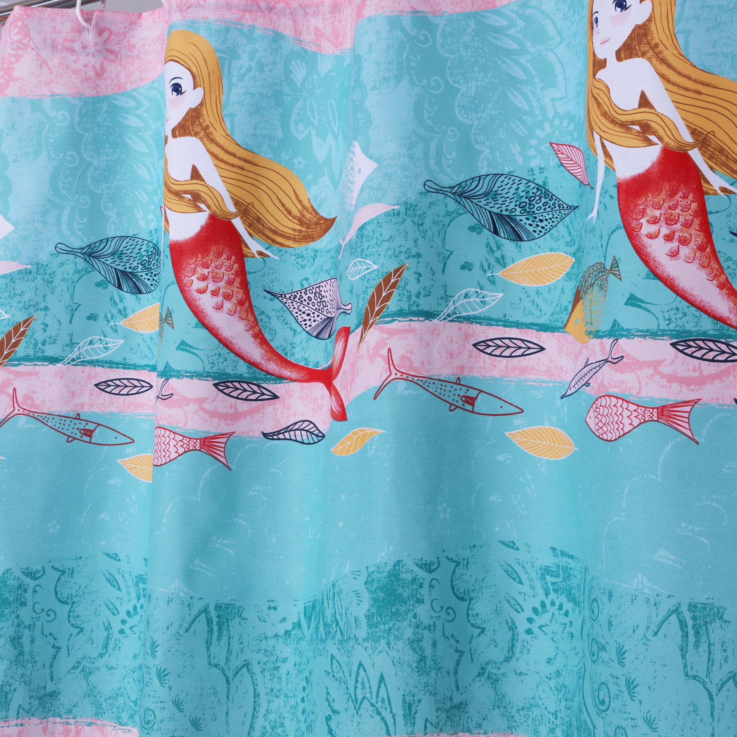 Greenland Home Fashions&trade; Mermaid Bath and Shower Curtain, MULTI, alternate image number 1