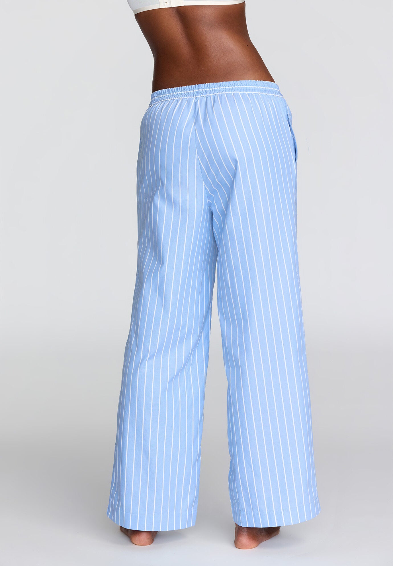The Lounge Pant- Cotton, OCEAN STRIPE, alternate image number 4