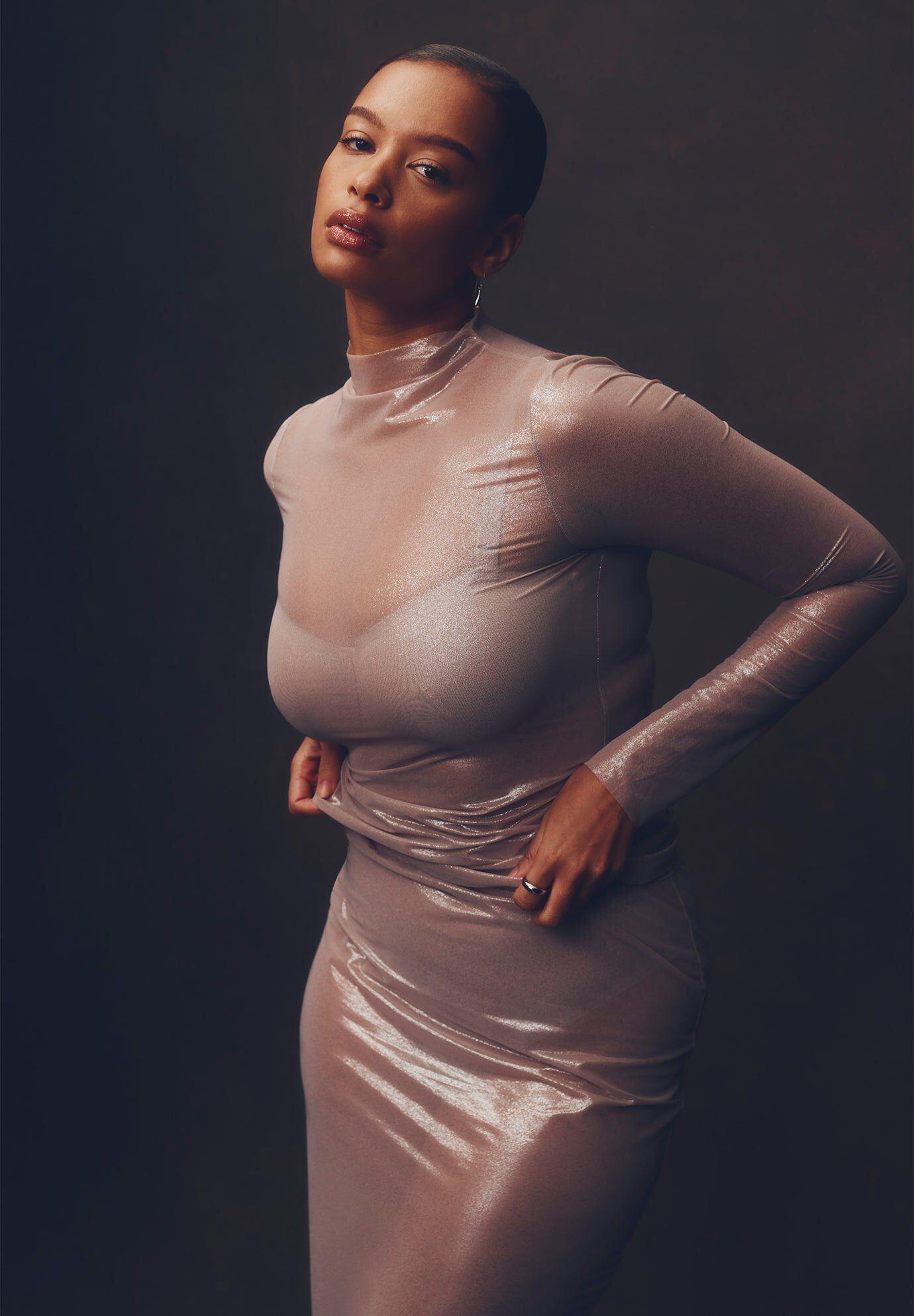 The Mockneck Top - Mesh