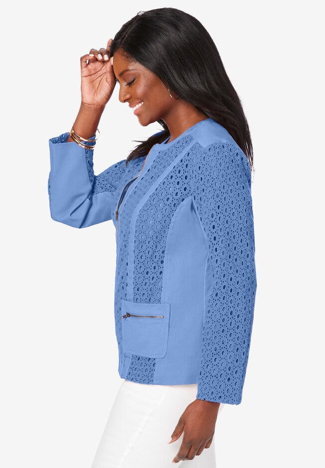 Eyelet Jacket, , alternate image number null