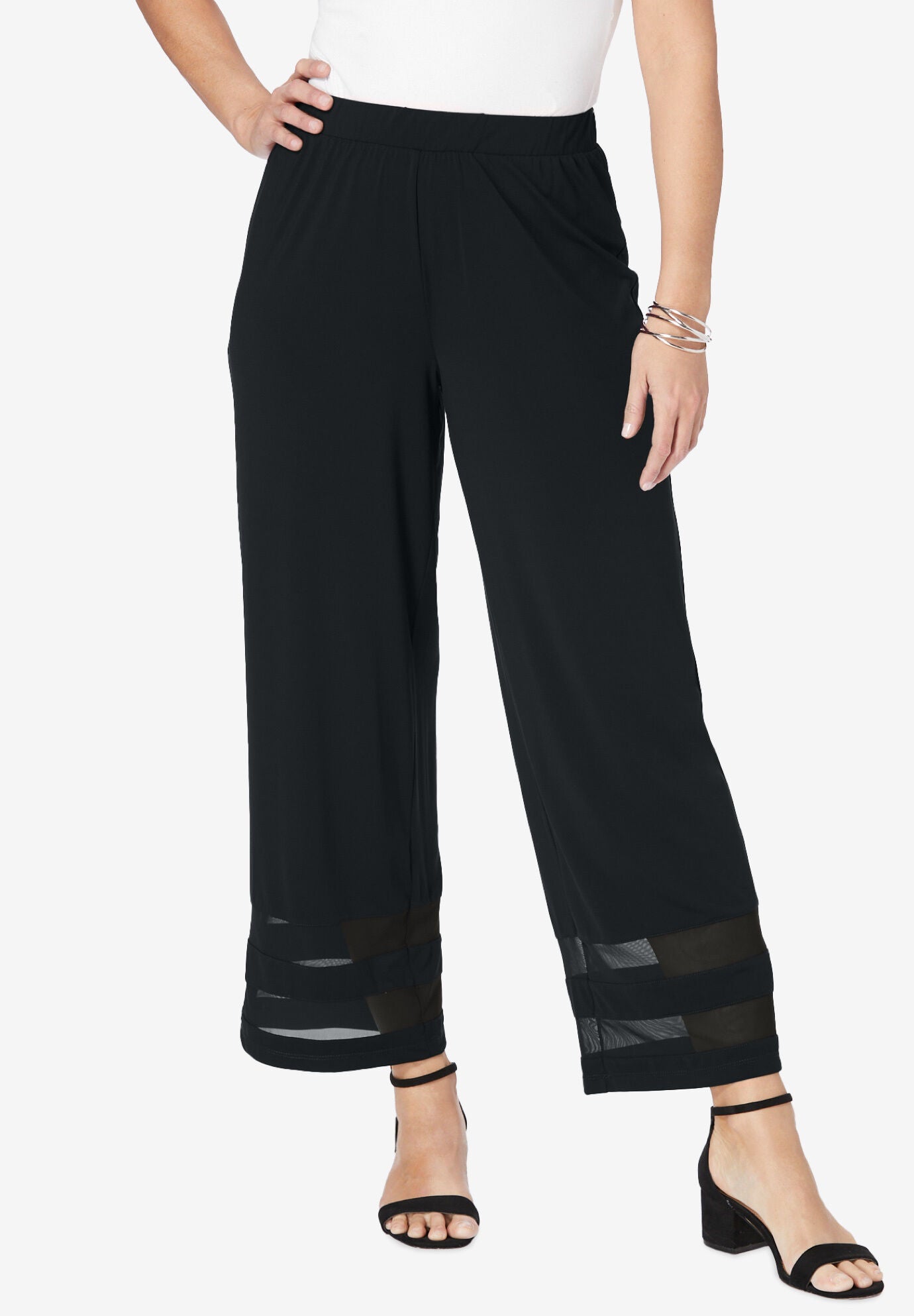 Knit Illusion Pant, BLACK, hi-res image number 0