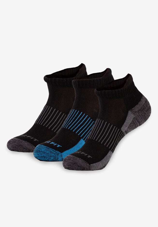 3PK Copper Infused Ankle Sock, BLACK, hi-res image number null