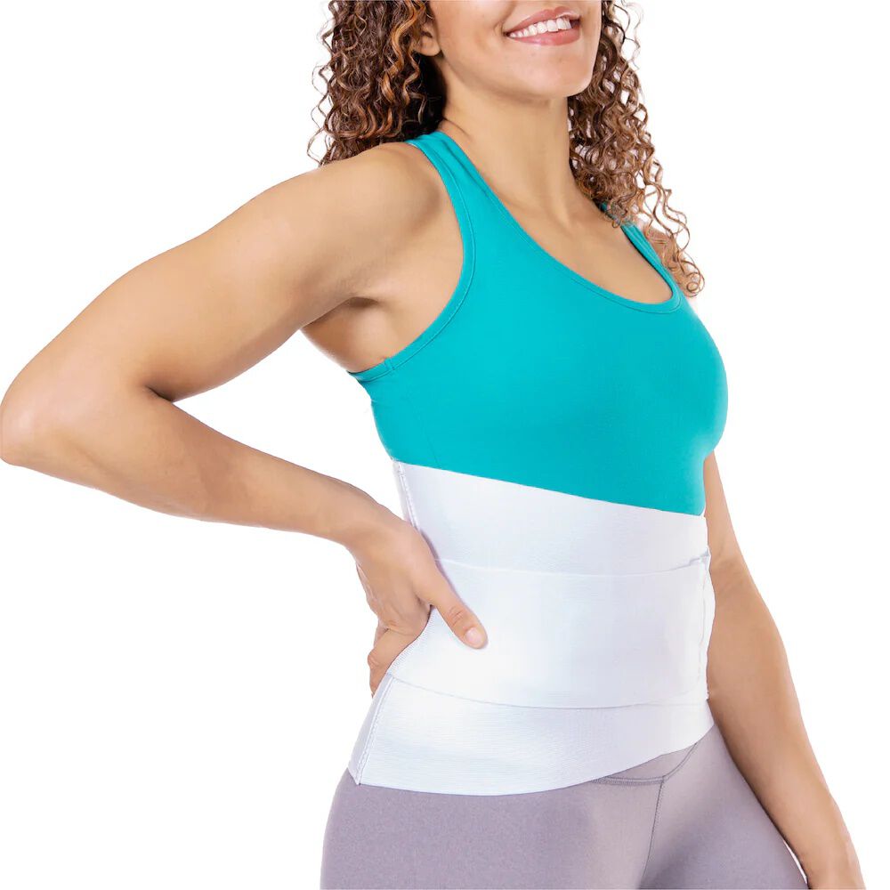 Lower Back Pain Brace, WHITE, hi-res image number 0