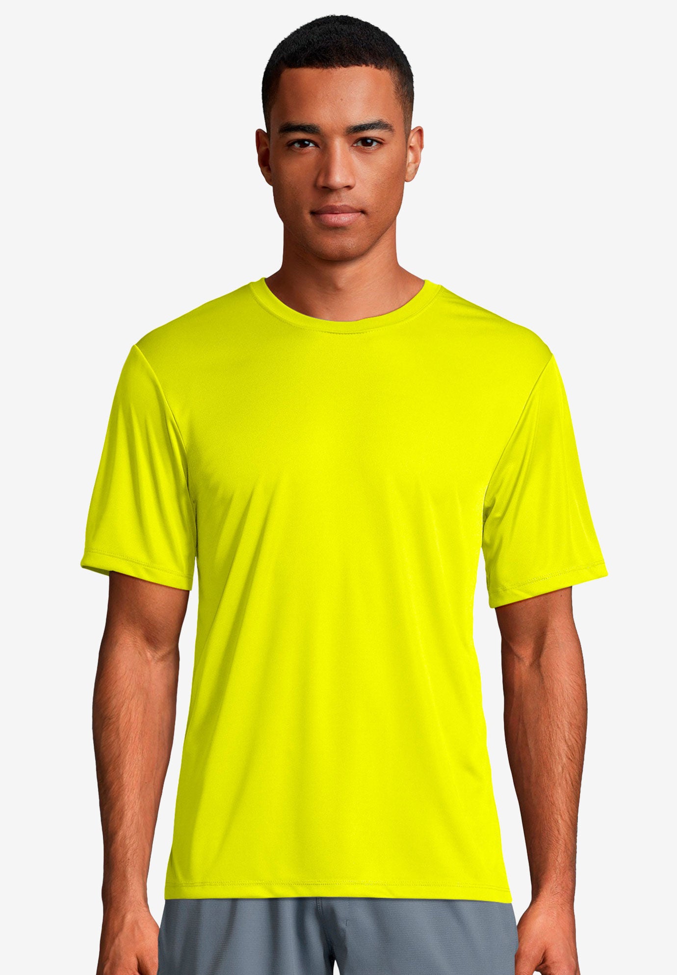 Hanes® Cool DRI® Tagless® T-Shirt, SAFETY GREEN, hi-res image number 0