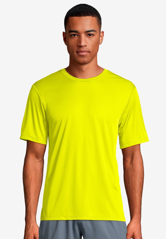 Hanes® Cool DRI® Tagless® T-Shirt, SAFETY GREEN, hi-res image number 0