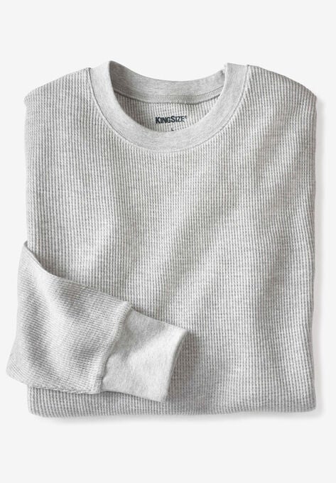 Heavyweight Thermal Underwear Crewneck Tee, HEATHER GREY, hi-res image number null