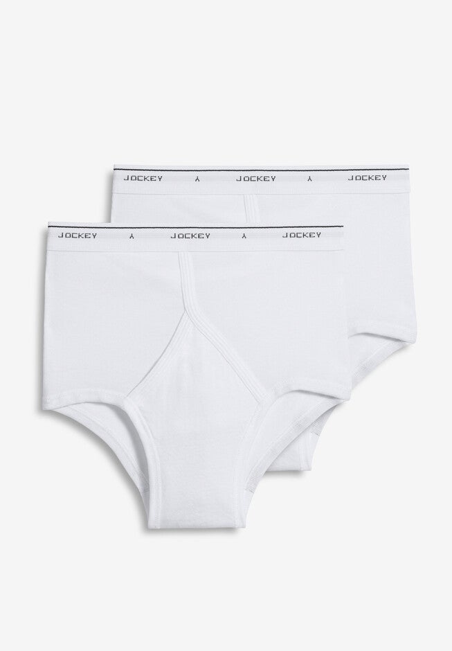 Jockey® Classic Cotton Briefs 2-Pack, WHITE, hi-res image number null