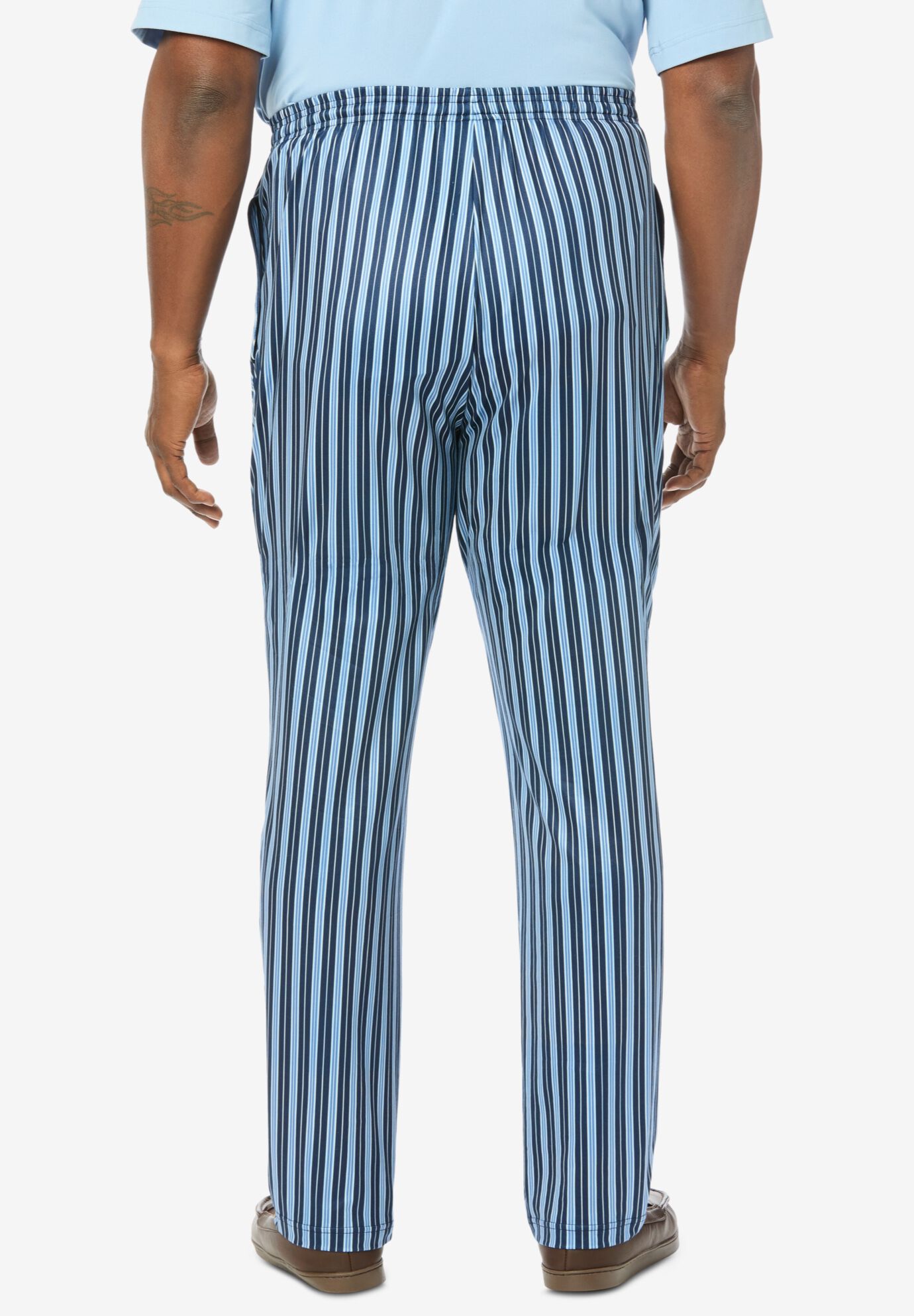 Ultra-Soft Pajama Pants, NAVY STRIPE, alternate image number 2