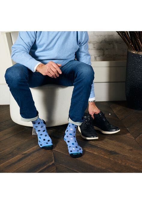 The Blue Danny (Blue Polka Dots) Socks, , alternate image number null