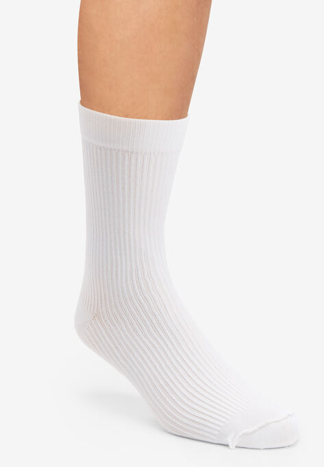 Crew Compression Silver Socks, WHITE, hi-res image number null