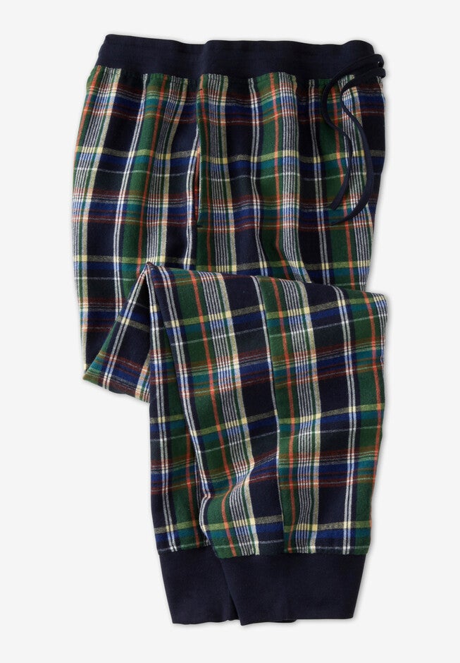 Hanes Flannel Jogger, NAVY MULTI PLAID, hi-res image number null