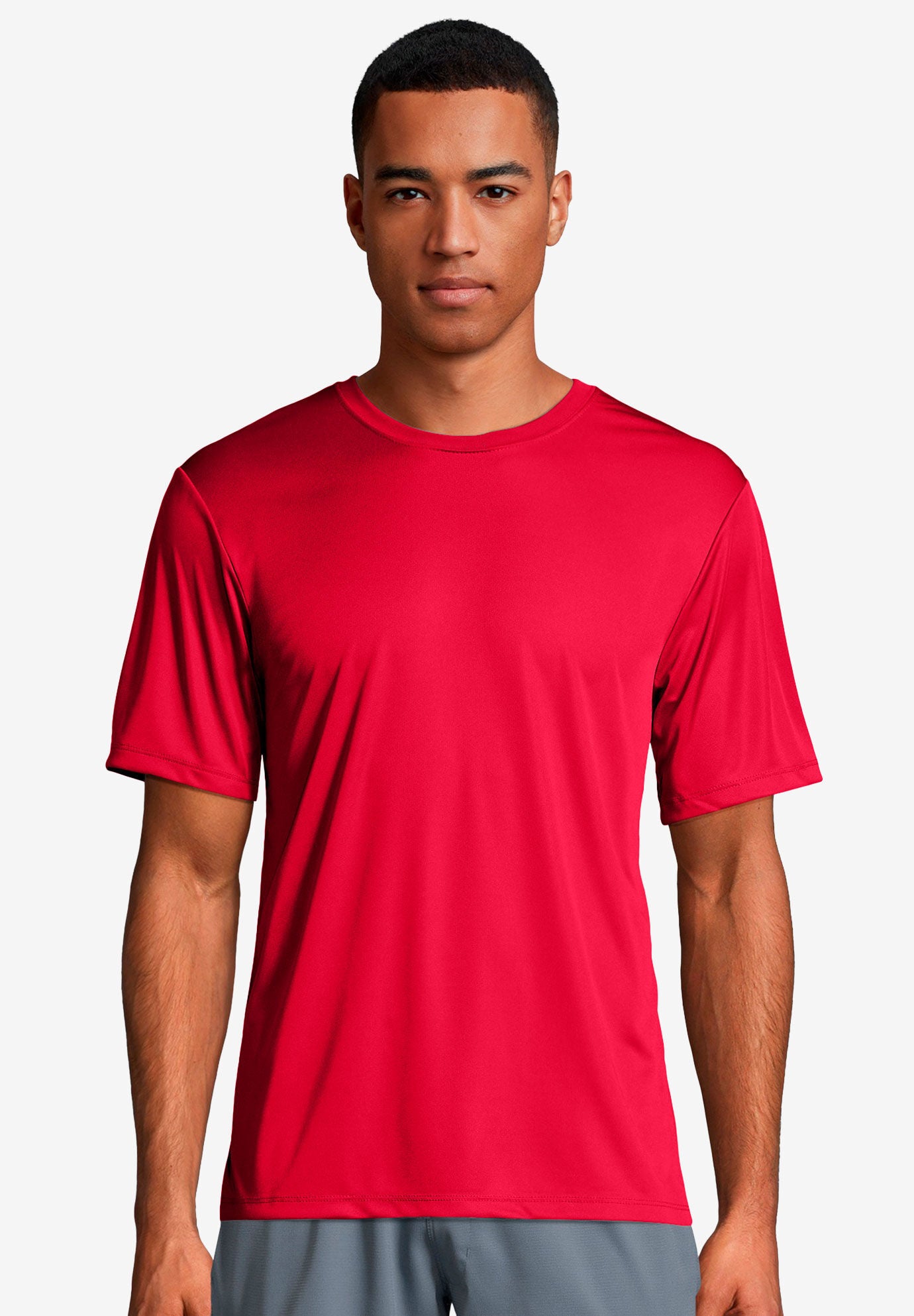 Hanes® Cool DRI® Tagless® T-Shirt, DEEP RED, hi-res image number 0