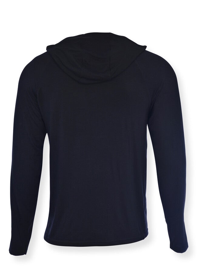 MEN'S HANES RED LABEL LONG SLEEVE SLEEP HOODIE, , on-hover image number null