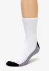 1/4" Length Cushioned Crew 6 Pack Socks, , on-hover image number null