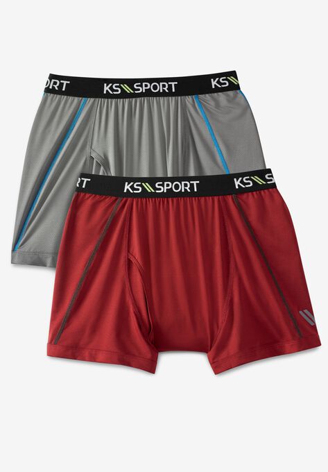 KS Sport™ Performance Boxer Brief 2-Pack, ASSORTED WARM COLORS, hi-res image number null
