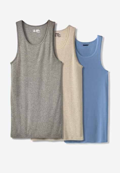 Cotton Tank Undershirt 3-Pack, ASSORTED COLORS, hi-res image number null