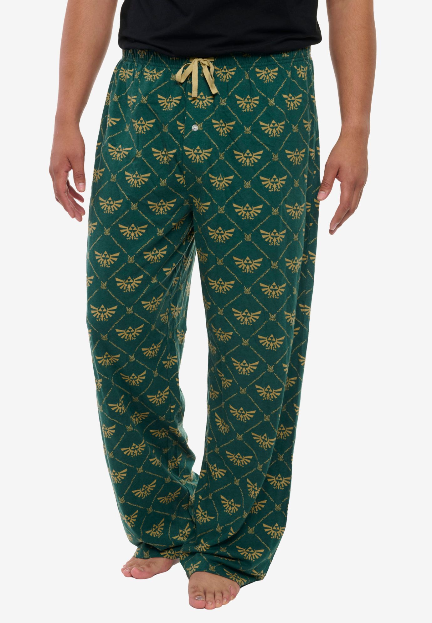 Nintendo Zelda Pajama Pants Lounge Wear Sleepwear, GREEN, hi-res image number 0