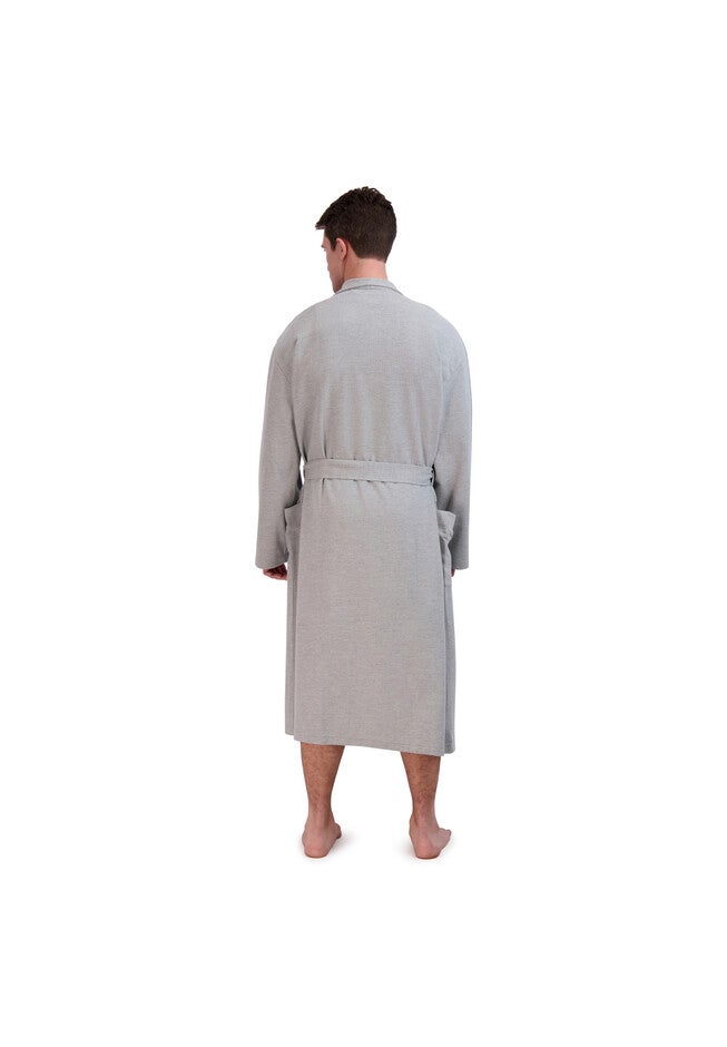 Hanes Men's Tall Waffle Knit Robe, , on-hover image number 1